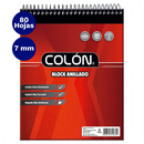 Block Apuntes Anillado Escolar  80  Hojas 7  Mm Colon
