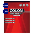 Block Prepicado Perforado Carta 80 Hojas 7 Mm Colon