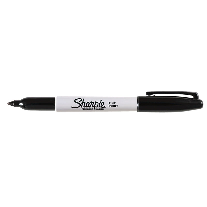 Marcador Permanente Desechable Punta Fina Negro Cuerpo Plastico Sharpie