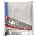 Funda Para Archivo Carta Transparente Ribete Azul 100 Unidades Fultons