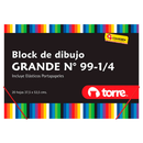 Block Dibujo Grande  99 1/4 20 Hojas Torre
