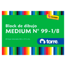 Block Dibujo Medium  99 1/8 20 Hojas Torre