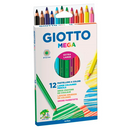 Lapices De Colores Jumbo 12 Unidades Cromomega Giotto