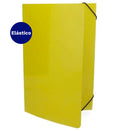 Carpeta Con Elastico Estandar Oficio Carta 41 A 80 Hojas Amarillo Fultons