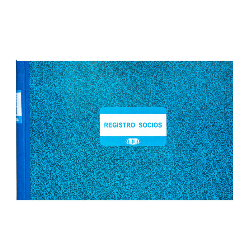 Libro Registro De Socios 50 Hojas Tapa Carton Duforr El Arte