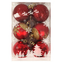 Esferas  6 Cm 6 Unidades En Caja Pvc Big Party