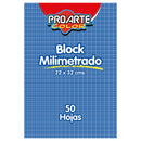 Papel Milimetrado Oficio Block 22 X 32 Cm 50 Hojas Proarte