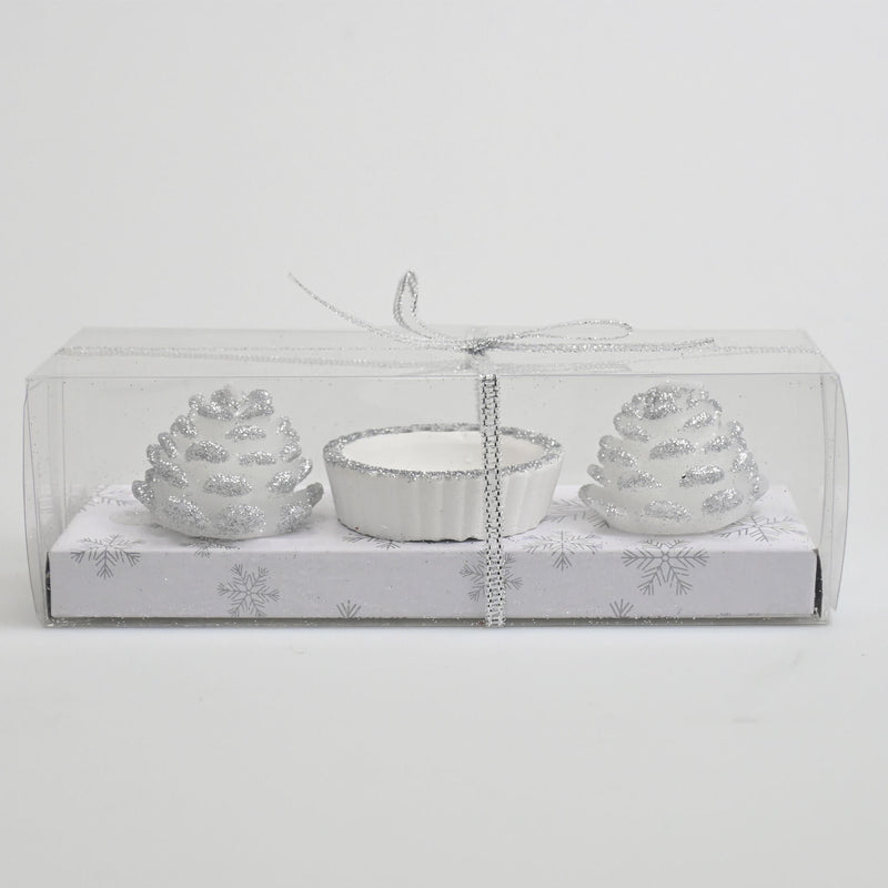 Vela Navideña Blanca 17 X 5.5 Cm 2 Unidades Big Party