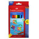 Ecolapiz 12 Colores Largos Triangular + 3 Grafito Faber Castell