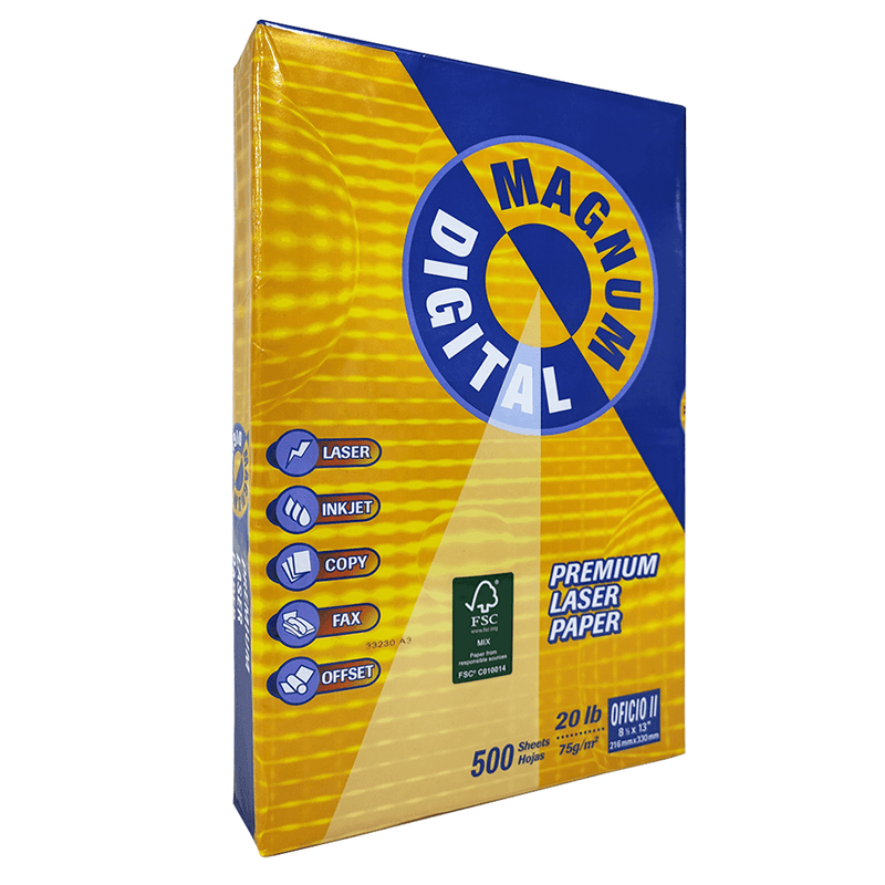 Papel Fotocopia 75 Gramos Oficio 500 Hojas Magnum