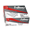 Clip N°80  Metalicos 78 Mm  Caja 50 Unidades Fultons