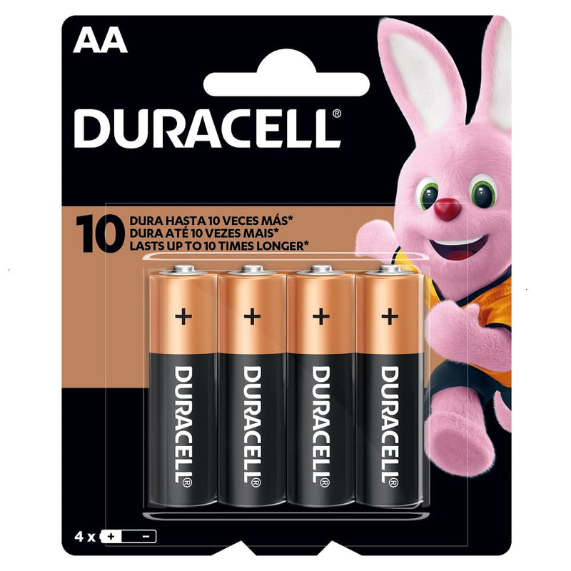 Pila Alcalina AA 4 Unidades Duracell