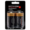Pila Alcalina D Display 2 Unidades En blister Datacom