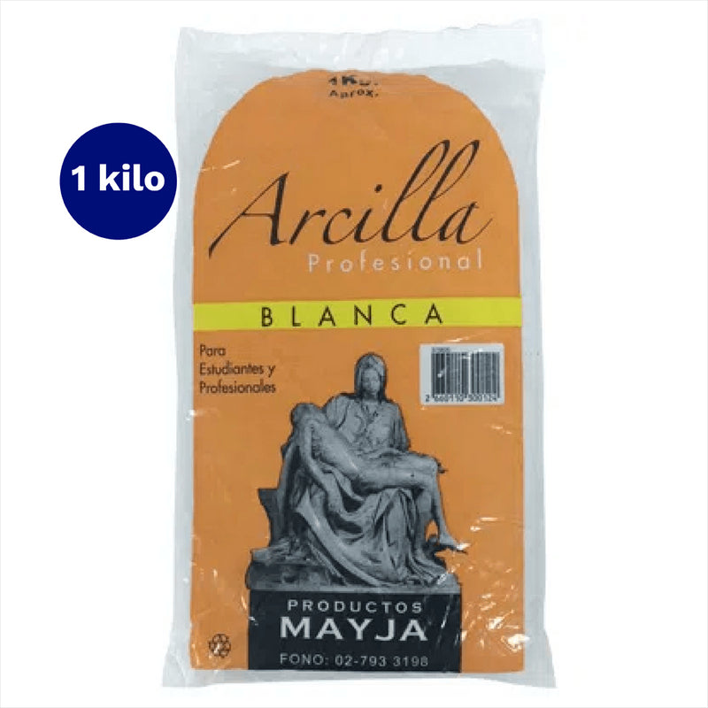 Arcilla Profesional Blanca 1 Kl Mayja