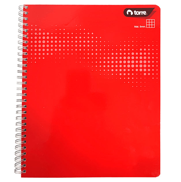 Cuaderno  Universitario Clasico Liso Matematicas 100 Hojas 5 Mm Torre