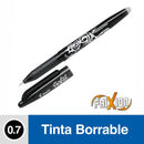 Boligrafo Borrable Frixion Ball  Negro  0,7 Mm  Pilot