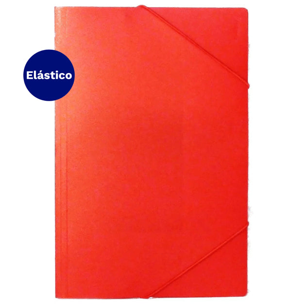 Carpeta Porta Documentos  Con  Elastico Oficio  Roja Fultons