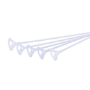 Varita Porta Globo Set 100 Unidades Blancas Big Party