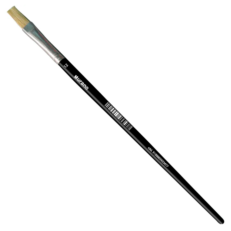 Pincel Espatulado Mango Madera N°12  Murano