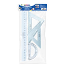 Set 4 Reglas Acrilicas Grandes Transparentes  Murano