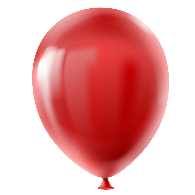 Set Globos Color Rojo  50 Unidades N°9 Big Party