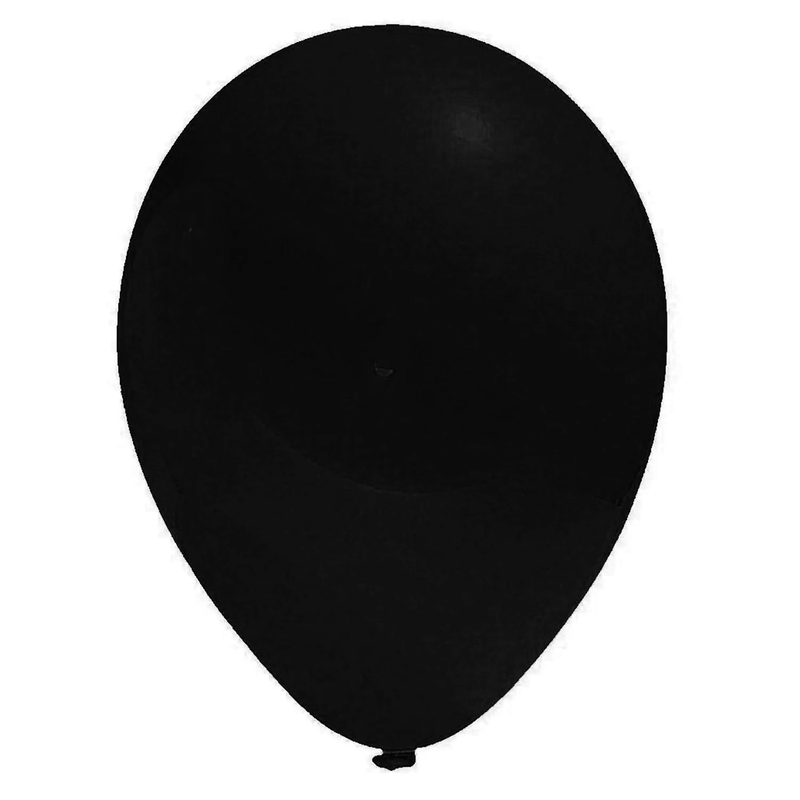 Set Globos Color Negro  50 Unidades N°9 Big Party