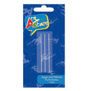 Aguja Plastica Lana Set 3 Unidades  Art & Craft