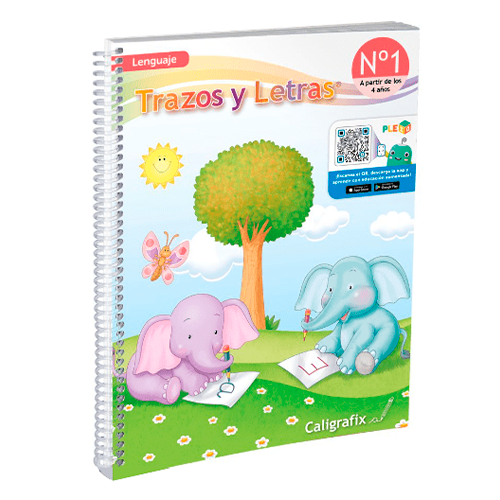 Cuaderno Caligrafix Pre Escolar Trazos y Letras N°1 Caligrafix