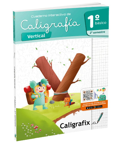 Cuaderno Caligrafia Vertical 1 Basico 2 Semestre Caligrafix