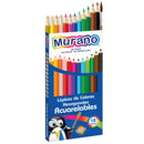 Lapices 12 Colores Acuarelables Hexagonales  Murano