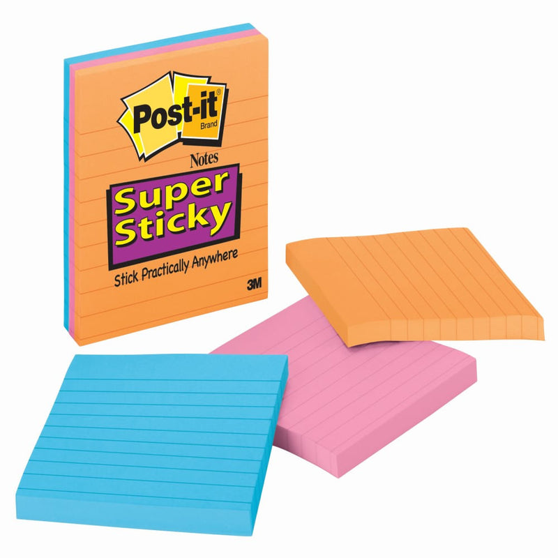 Nota Adhesiva  10 X 10 Super Sticky Colores Surtidos  Post It