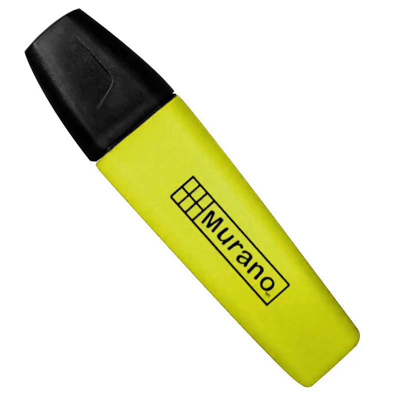 Destacador De Escritorio Punta Biselada Amarillo Murano