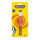 Pincel Pelo Camello Blister Mango Madera N° 3-5-7-9  Murano