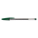 Lapiz Pasta Cristal Verde Punta Media 1,0 Mm 1 Unidad Codificado Bic