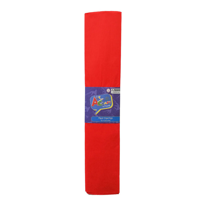 Papel Crepe 50 X 200 Cm Rojo Art & Craft