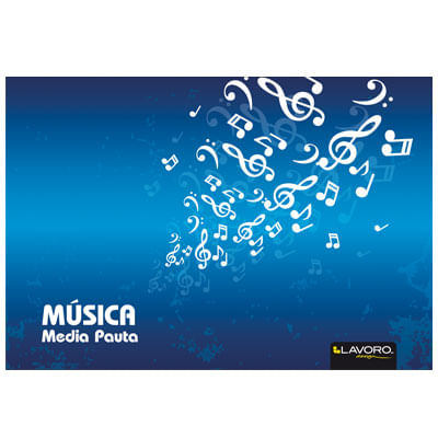 Cuaderno Musica Media Pauta  10 Hojas Lavoro