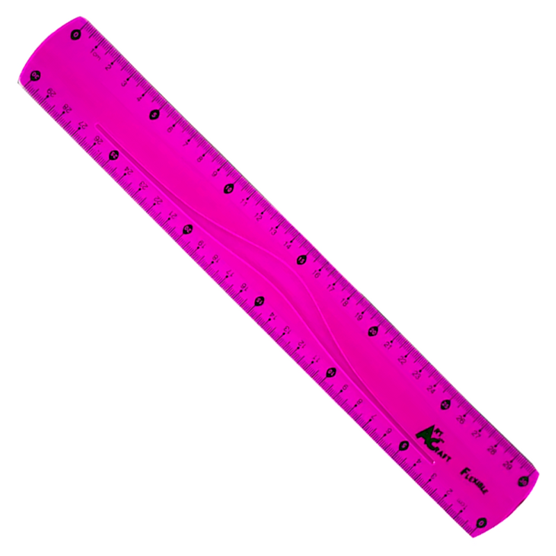 Regla Flexible Colores 30 Cm Art & Craft