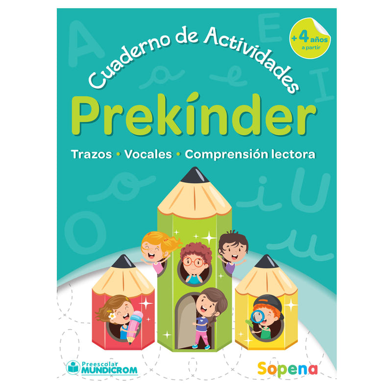 Cuaderno Actividades Caligrafia  Pre Kinder  Sopena