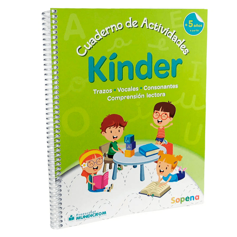 Cuaderno Actividades Caligrafia Kinder  Sopena