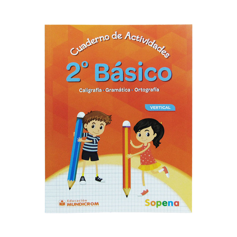 Cuaderno Actividades Caligrafia Vertical Segundo Basico Sopena