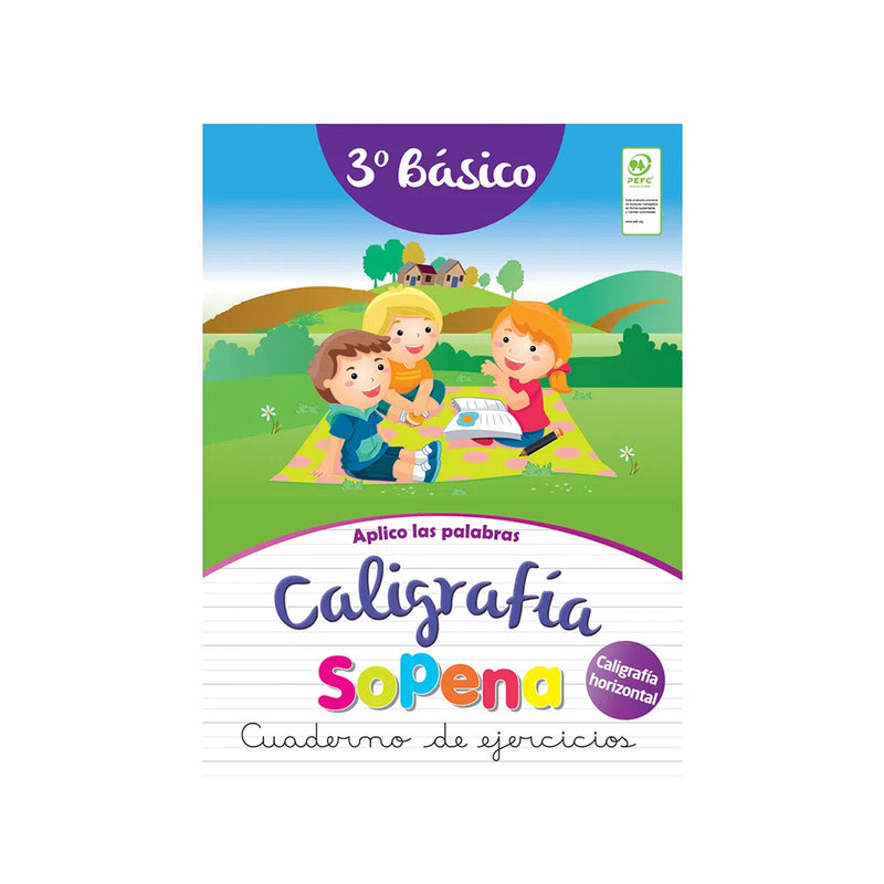 Cuaderno Actividades Caligrafia Horizontal Tercero Basico Sopena