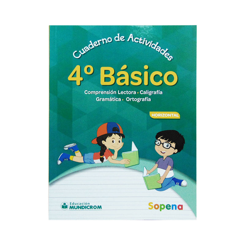 Cuaderno Actividades Caligrafia Cuarto Basico  Sopena