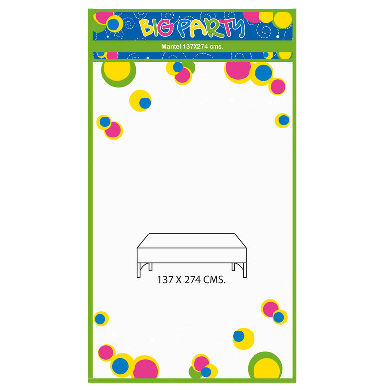 Mantel Blanco 137 X 274 Cm Big Party