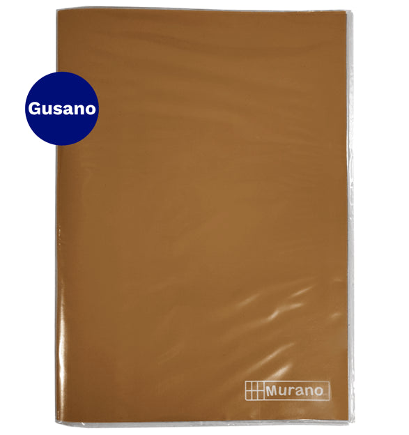 Carpeta  Plastificada Con  Gusano Oficio  Cafe Murano