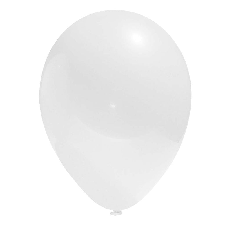 Globos Color Blanco 25 Unidades  N°9 Big Party