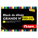 Block Dibujo Grande  180 1/4 20 Hojas Torre