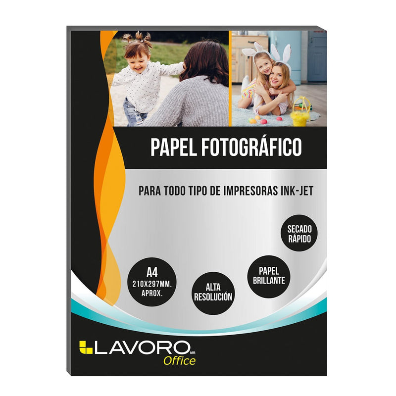 Papel Fotografico Adhesivo   A4 120Grs 20 Hjs Lavoro