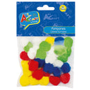 Pompones 25 Mm 36 Unidades Colores Surtidos Art & Craft
