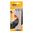 Lapiz Pasta Cristal Punta Fina Mixto Blister 6 Unidades 0,8 Mm Bic