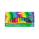 Plasticina Triangular 12 Barras De Colores Torre